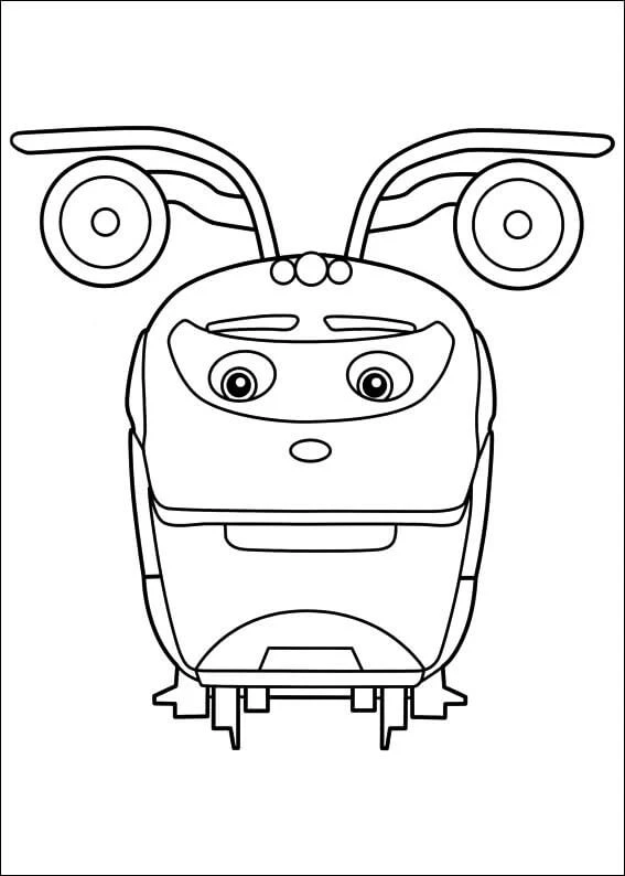 Chuggington boyama sayfası #34 – okul öncesi, evde etkinlik