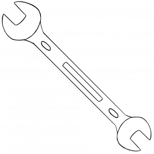 Llave Inglesa boyama sayfası – boyama çalışması, yaratıcılığı geliştirir
