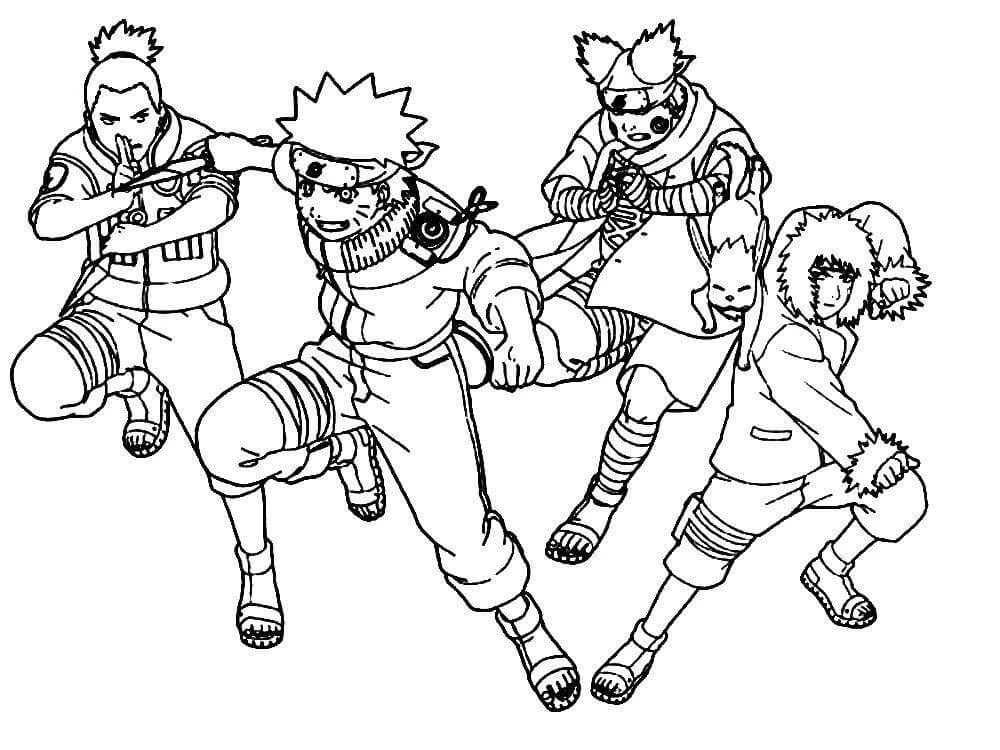 Shikamaru boyama sayfası – yaratıcılık, eğlenceli etkinlik