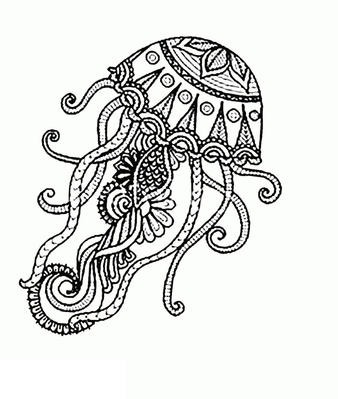 Deniz Anası boyama sayfası – çocuk aktivitesi, PDF indir