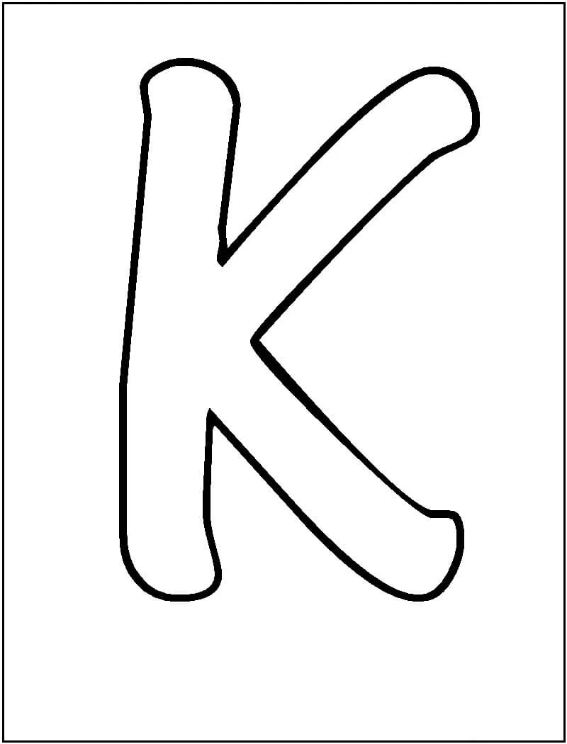 K Harfi Boyama