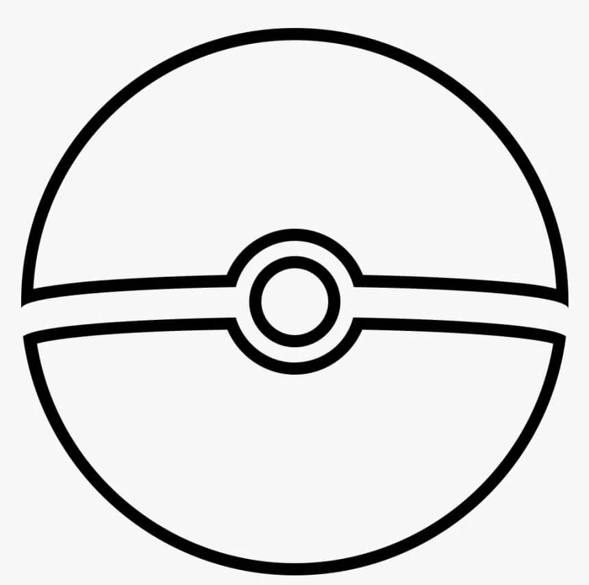Pokeball boyama sayfası – ücretsiz yazdır, boyama etkinliği