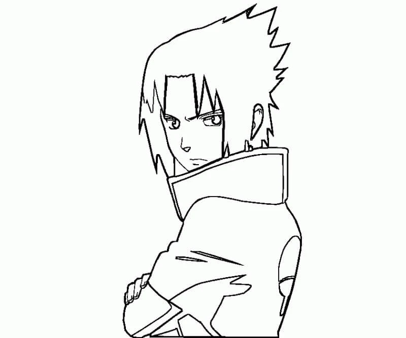 Sasuke boyama sayfası – ücretsiz yazdır, boyama etkinliği