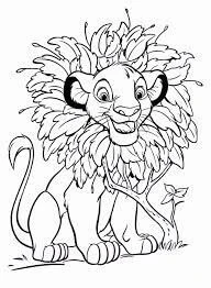 Simba boyama sayfası – yaratıcılık, eğlenceli etkinlik