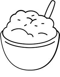 Patates boyama sayfası – keyifli zaman, renkli çizimler
