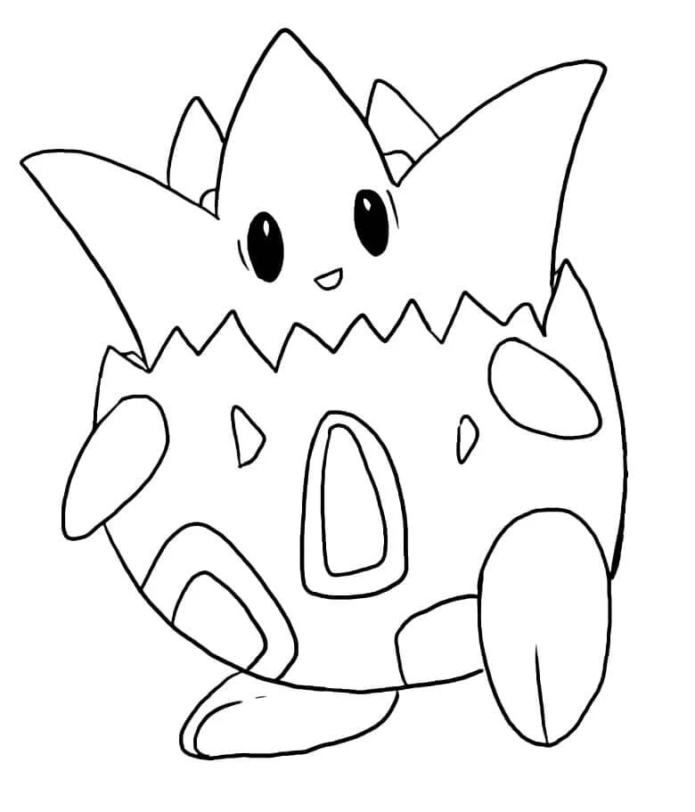Togepi boyama sayfası – ücretsiz yazdır, boyama etkinliği