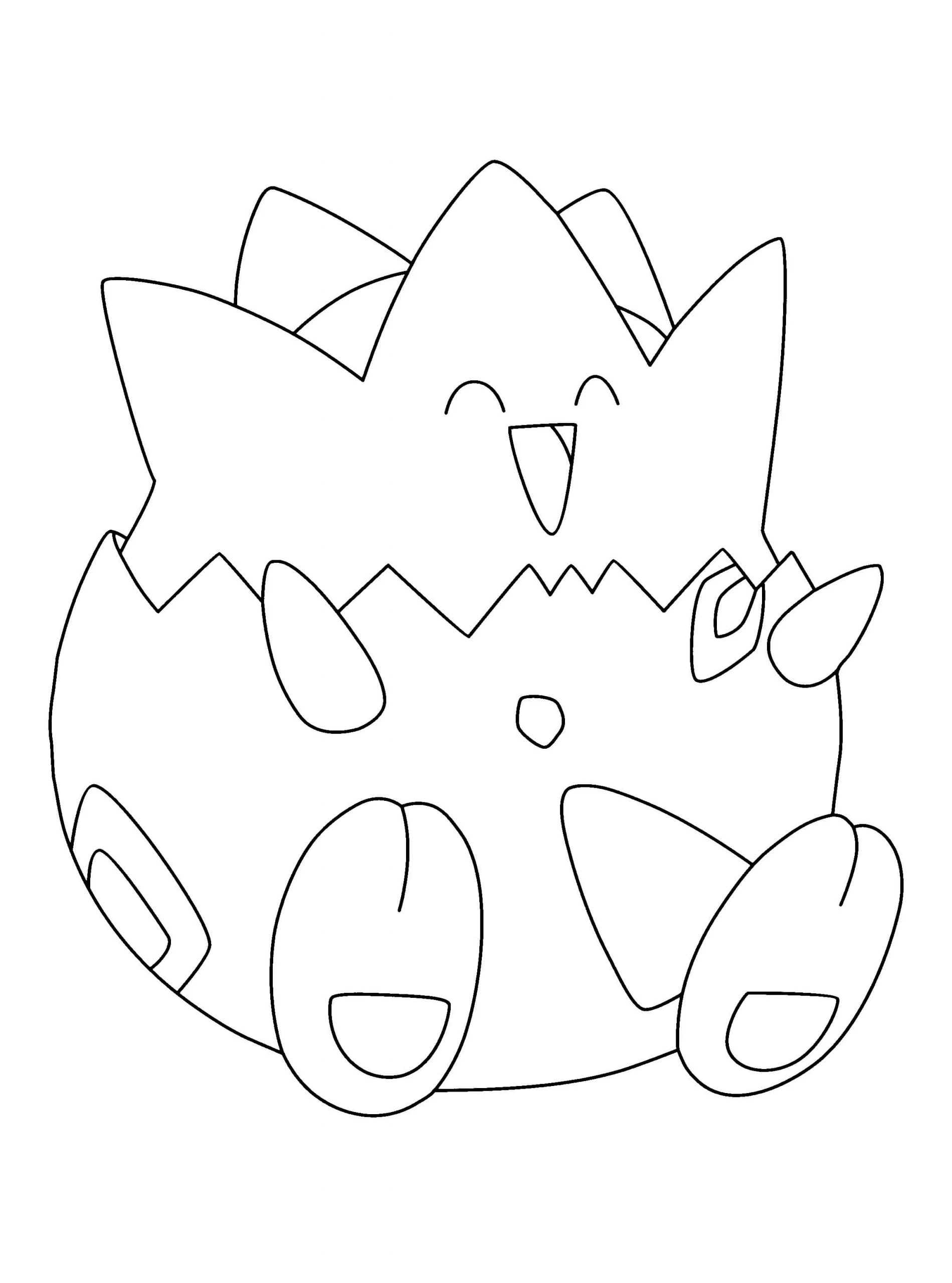 Togepi boyama sayfası – ücretsiz yazdır, boyama etkinliği