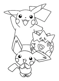 Togepi boyama sayfası – çocuklar için, çizgi film temalı