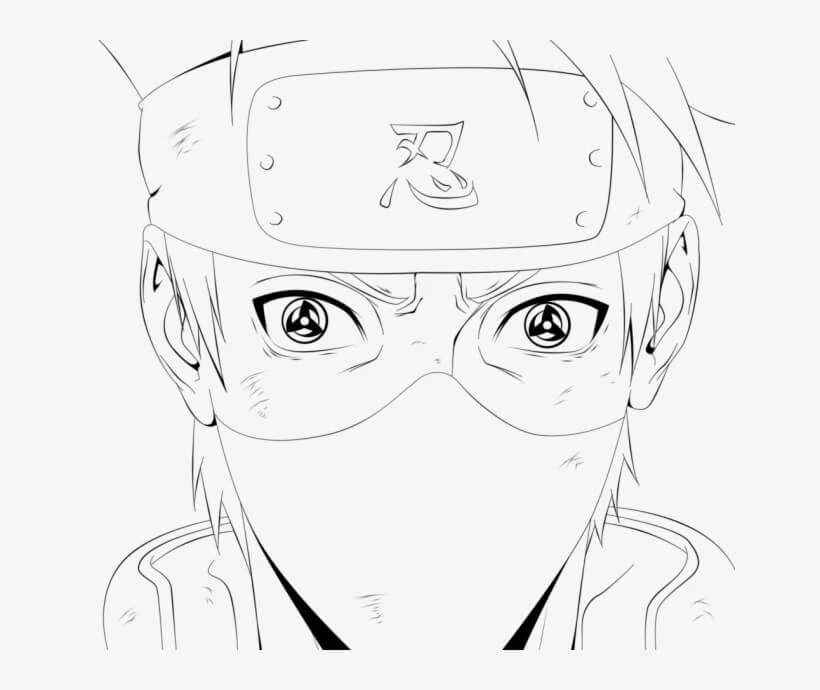 Kakashi Hatake boyama sayfası – yaratıcılığı geliştirir, keyifli zaman