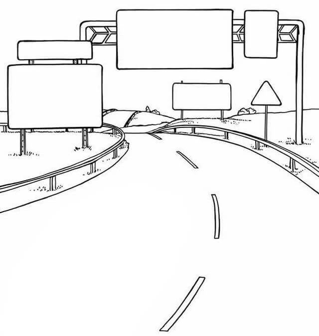 Yol boyama sayfası – PDF indir, sevimli karakter