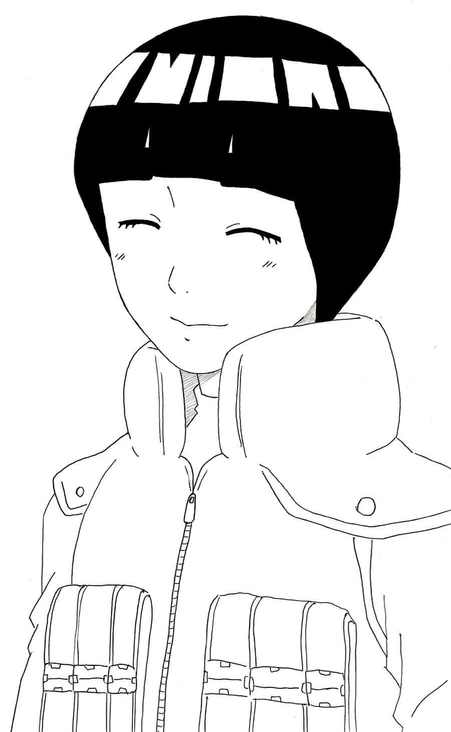 Rock Lee boyama sayfası – çocuk aktivitesi, PDF indir