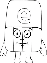 Alphablocks boyama sayfası – kolay boyama, eğitici aktivite