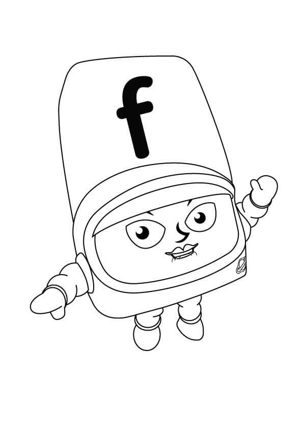 Alphablocks boyama sayfası – eğlenceli etkinlik, el becerilerini geliştirir