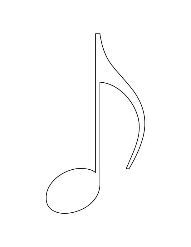 Müzik Notaları boyama sayfası – yaratıcılık, eğlenceli etkinlik