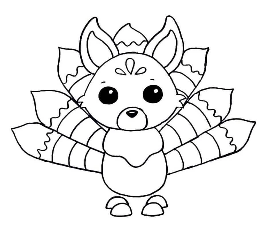 Kitsune boyama sayfası – yaratıcılığı geliştirir, keyifli zaman