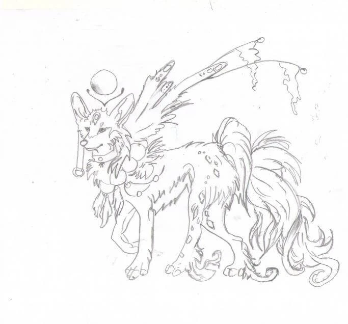 Kitsune boyama sayfası – el becerilerini geliştirir, boyama çalışması