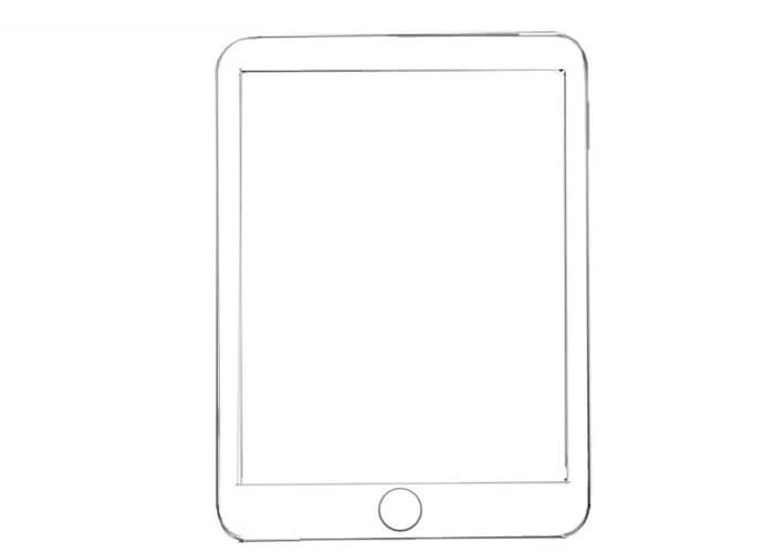 Tablet boyama sayfası – renkli çizimler, okul öncesi