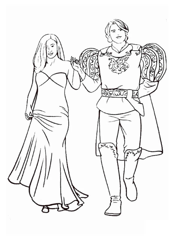 Giselle boyama sayfası – çocuk aktivitesi, PDF indir