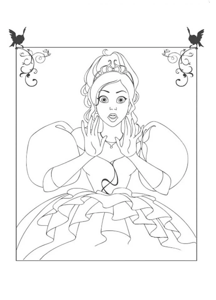 Giselle boyama sayfası – yaratıcılık, eğlenceli etkinlik