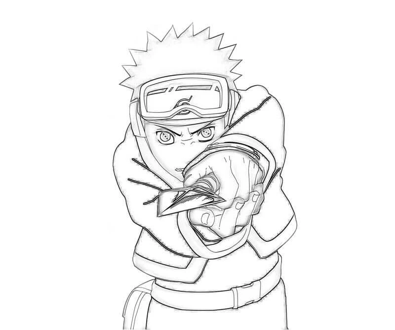 Uchiha Obito boyama sayfası – kolay boyama, eğitici aktivite