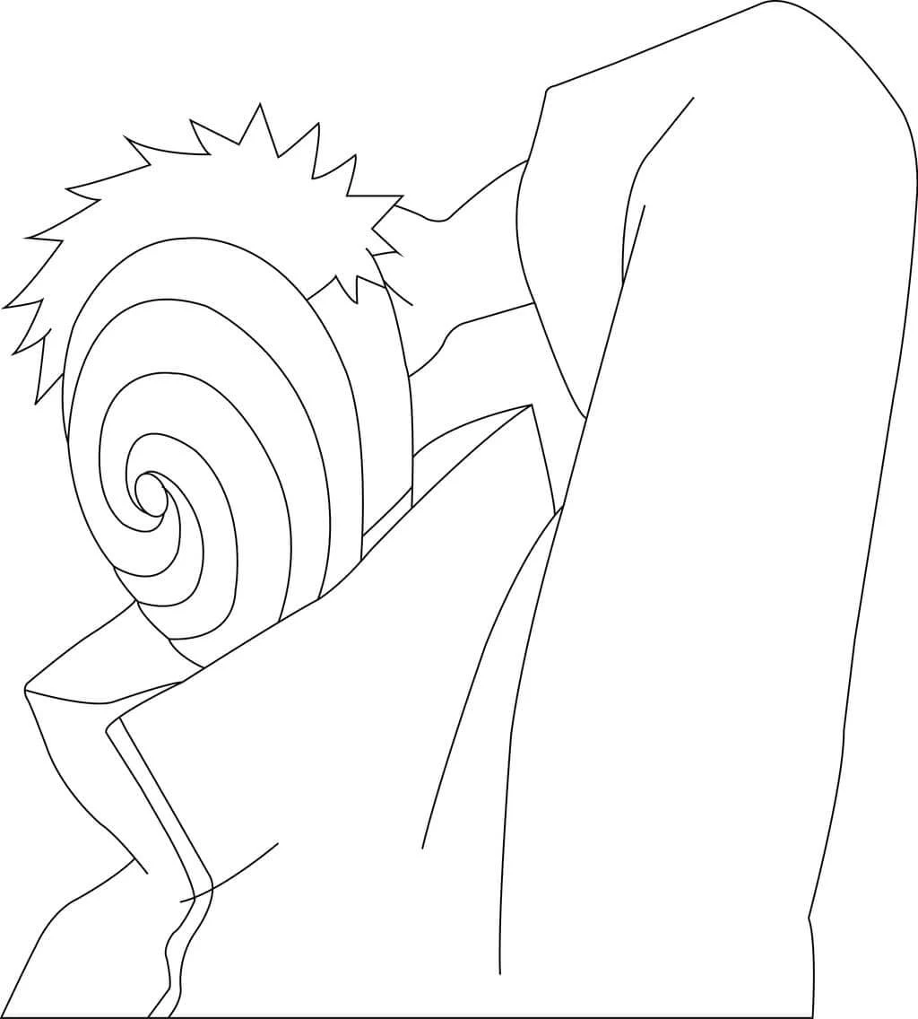 Uchiha Obito boyama sayfası – ücretsiz yazdır, boyama etkinliği