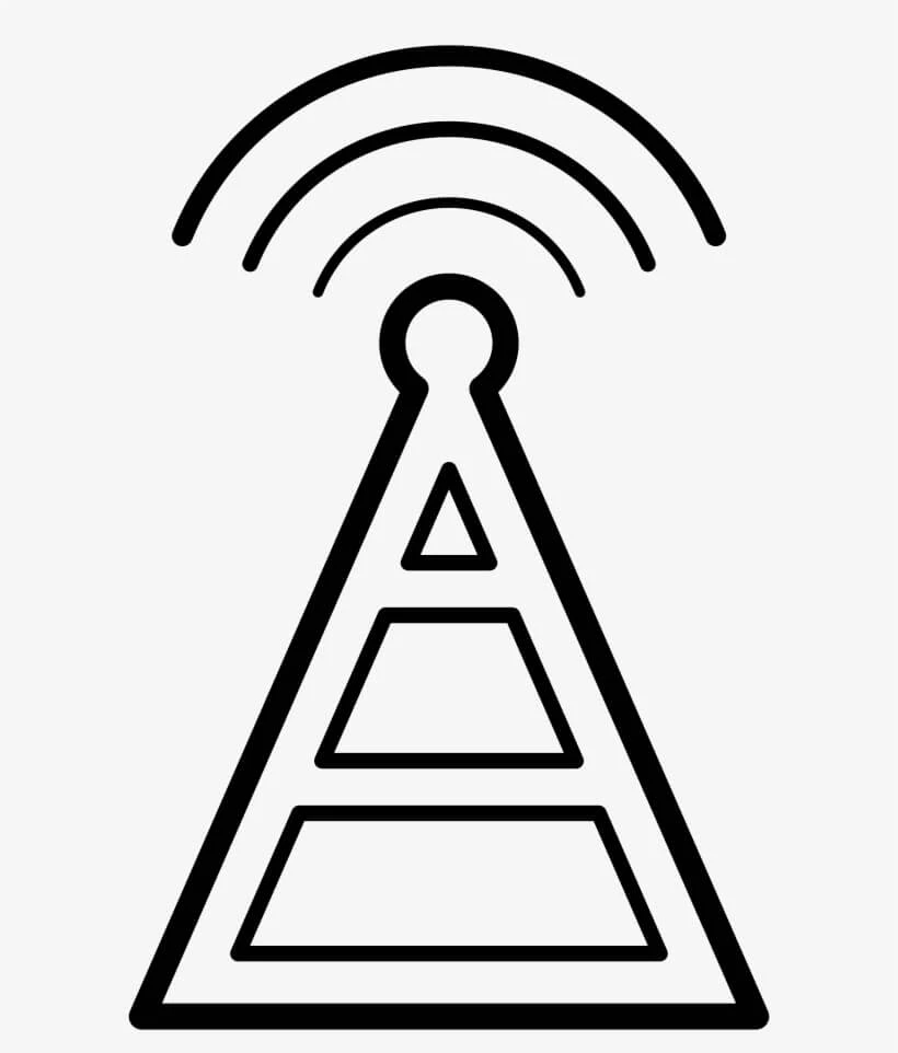 Radio boyama sayfası – kolay boyama, eğitici aktivite