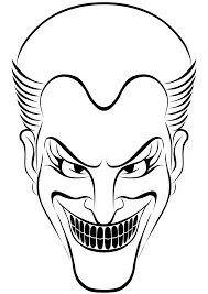 Joker boyama sayfası – yaratıcılık, eğlenceli etkinlik