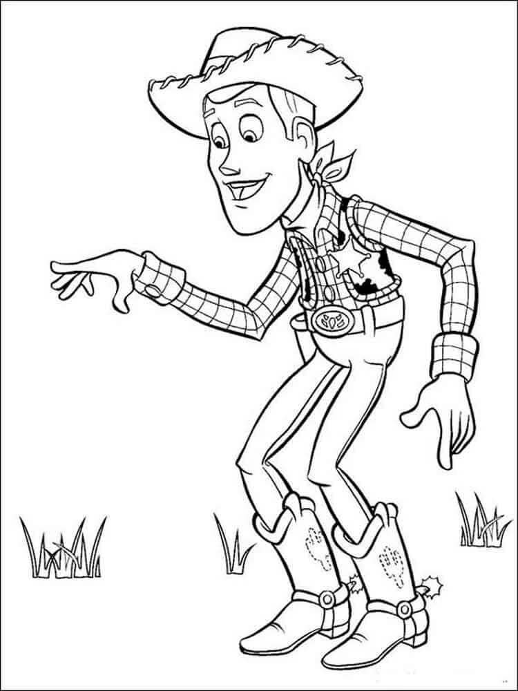 Woody boyama sayfası – ücretsiz yazdır, boyama etkinliği