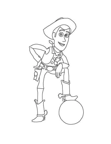 Woody boyama sayfası – çocuk aktivitesi, PDF indir