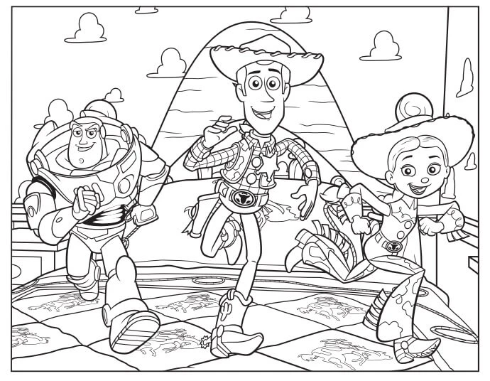 Woody boyama sayfası – PDF indir, sevimli karakter