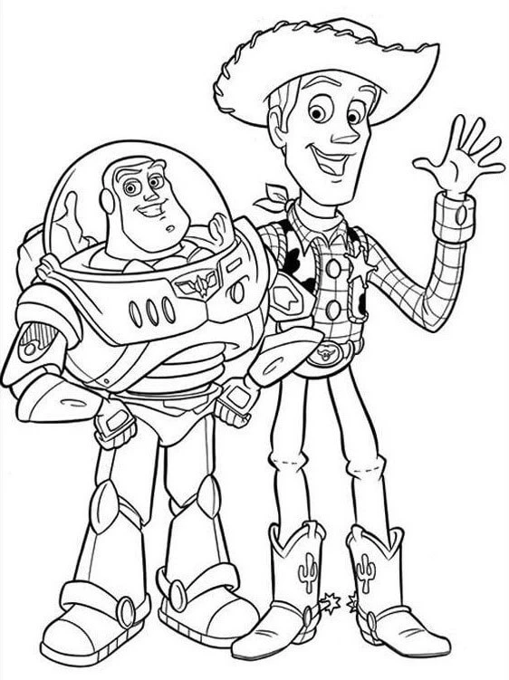Woody boyama sayfası – kolay boyama, eğitici aktivite