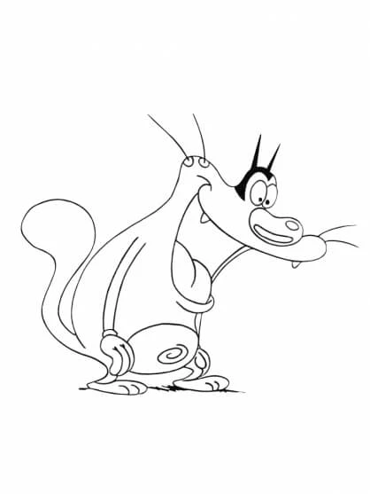 Oggy ve Hamamböceği Boyama