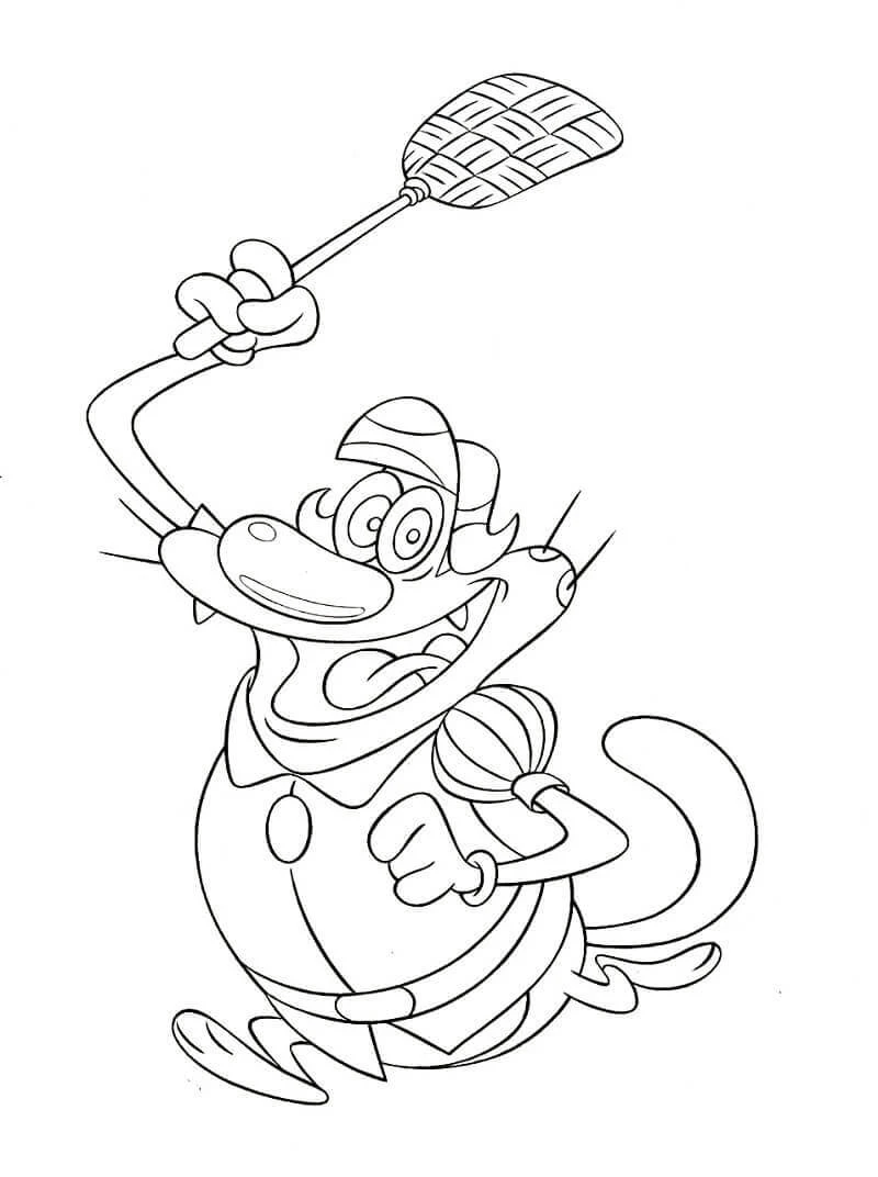 Oggy ve Hamamböceği Boyama