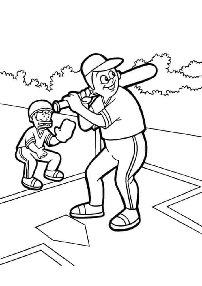 Baba ve Oğul boyama sayfası – boyama çalışması, yaratıcılığı geliştirir