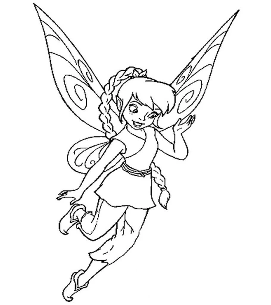 Tinkerbell boyama sayfası – keyifli zaman, renkli çizimler