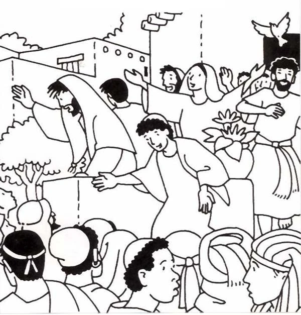 Kilise boyama sayfası – eğlenceli etkinlik, el becerilerini geliştirir