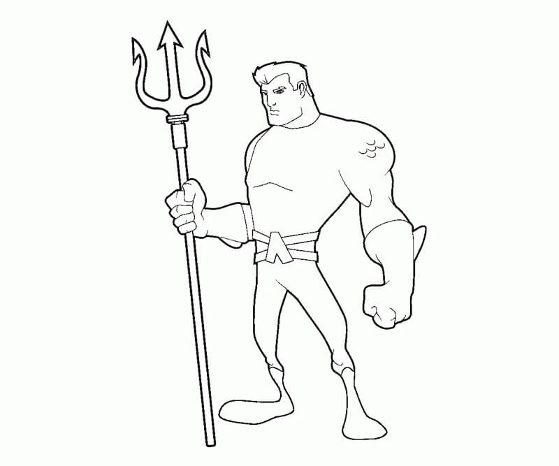 Aquaman boyama sayfası #11 – çocuklarla kaliteli zaman, yaratıcılığı geliştirir