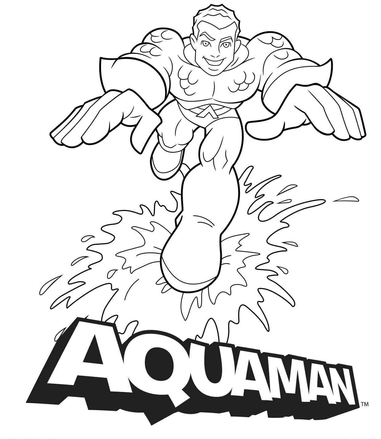 Aquaman boyama sayfası #37 – doğum günü partisi aktivitesi, ekran süresine alternatif