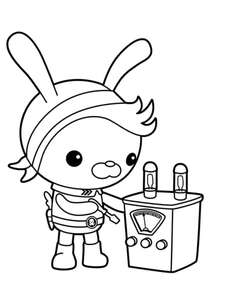 Octonauts boyama sayfası – çocuklar için, çizgi film temalı