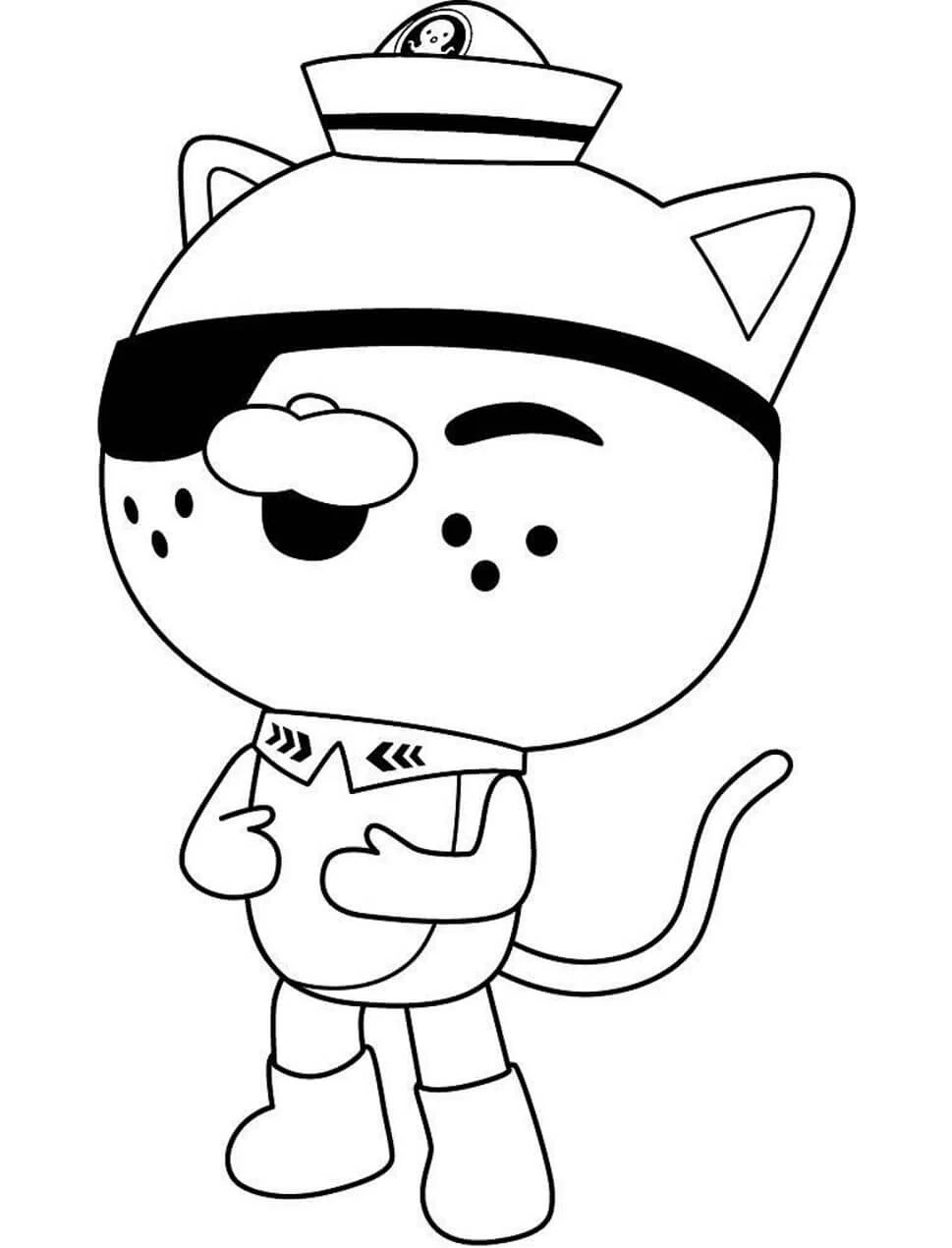 Octonauts boyama sayfası – renkli çizimler, okul öncesi