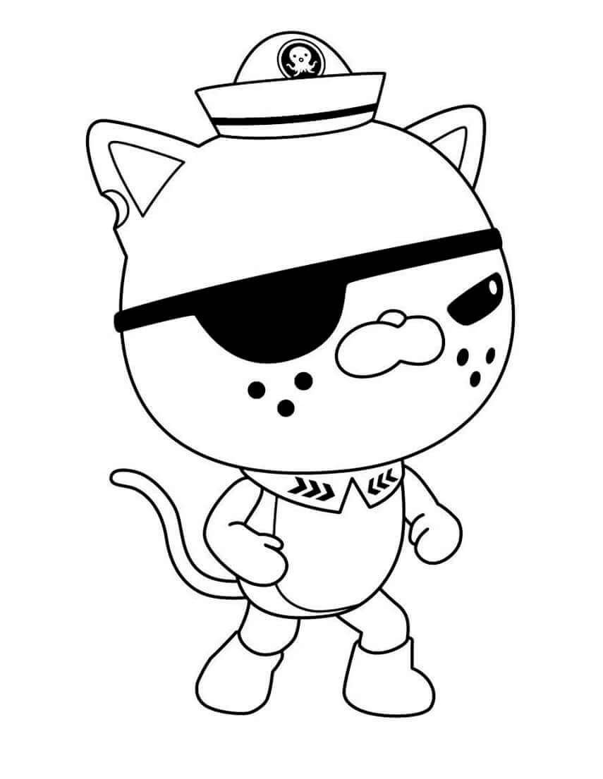Octonauts boyama sayfası – okul öncesi, evde etkinlik