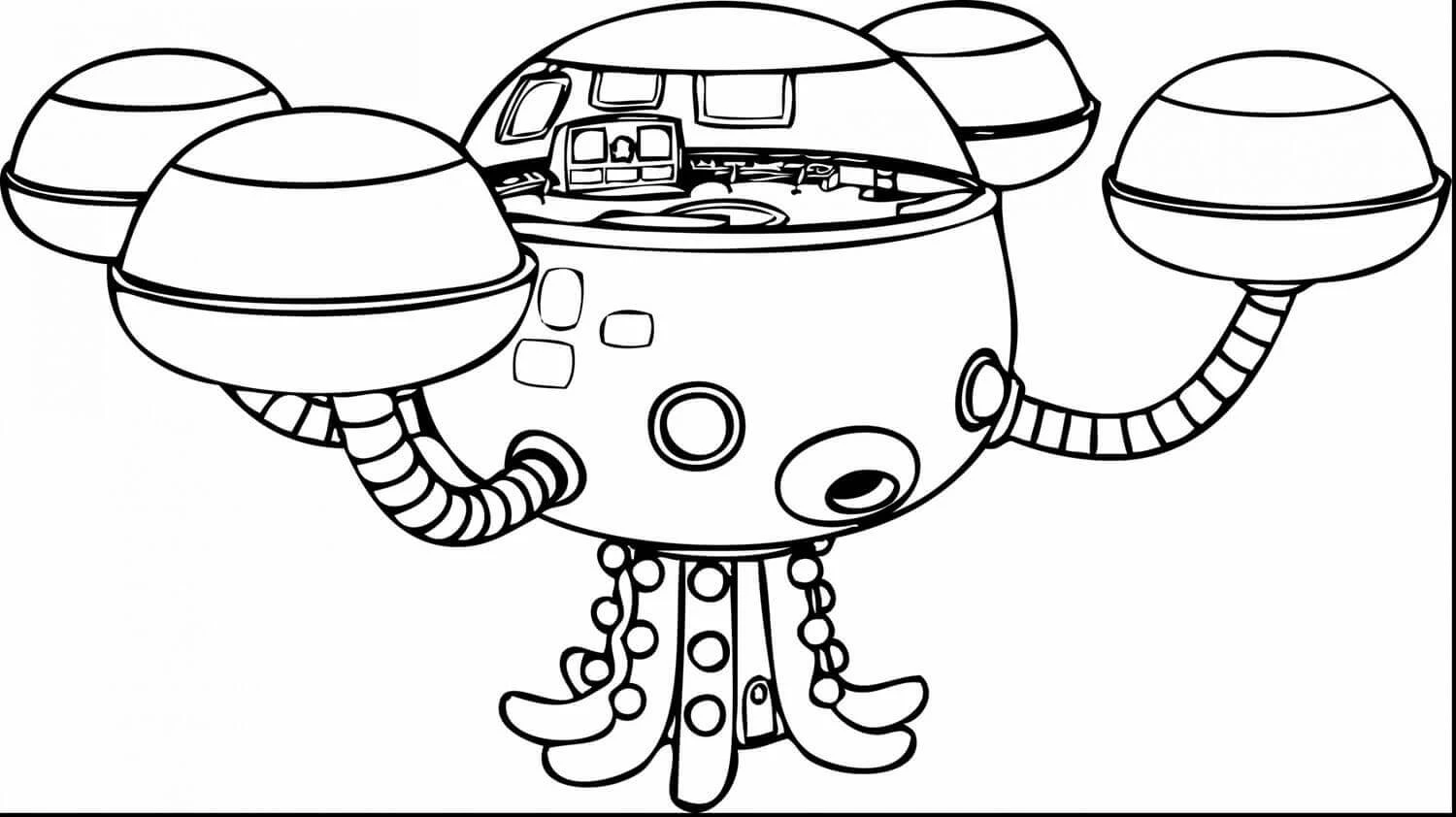 Octonauts boyama sayfası – eğitici aktivite, yaratıcılık