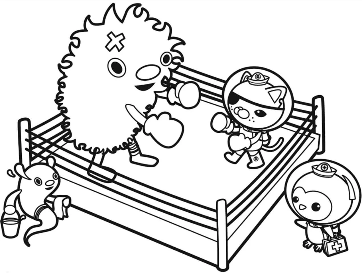 Octonauts boyama sayfası – keyifli zaman, renkli çizimler
