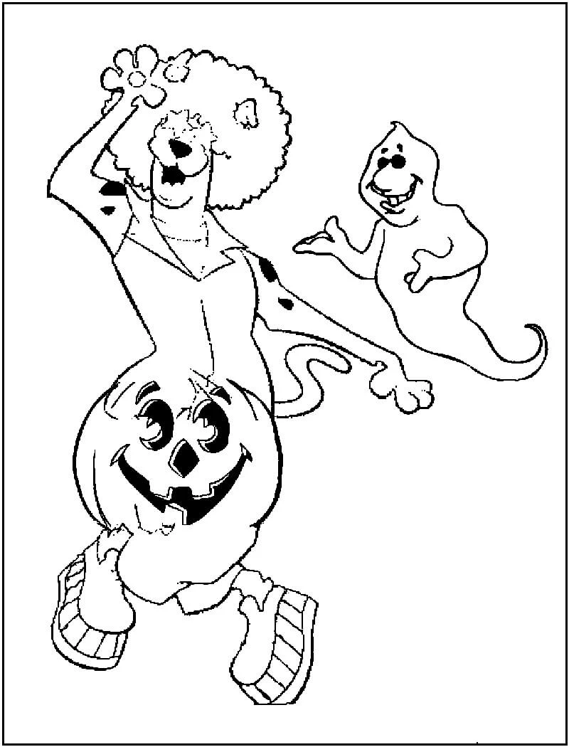 Scooby Doo boyama sayfası – evde etkinlik, ücretsiz yazdır