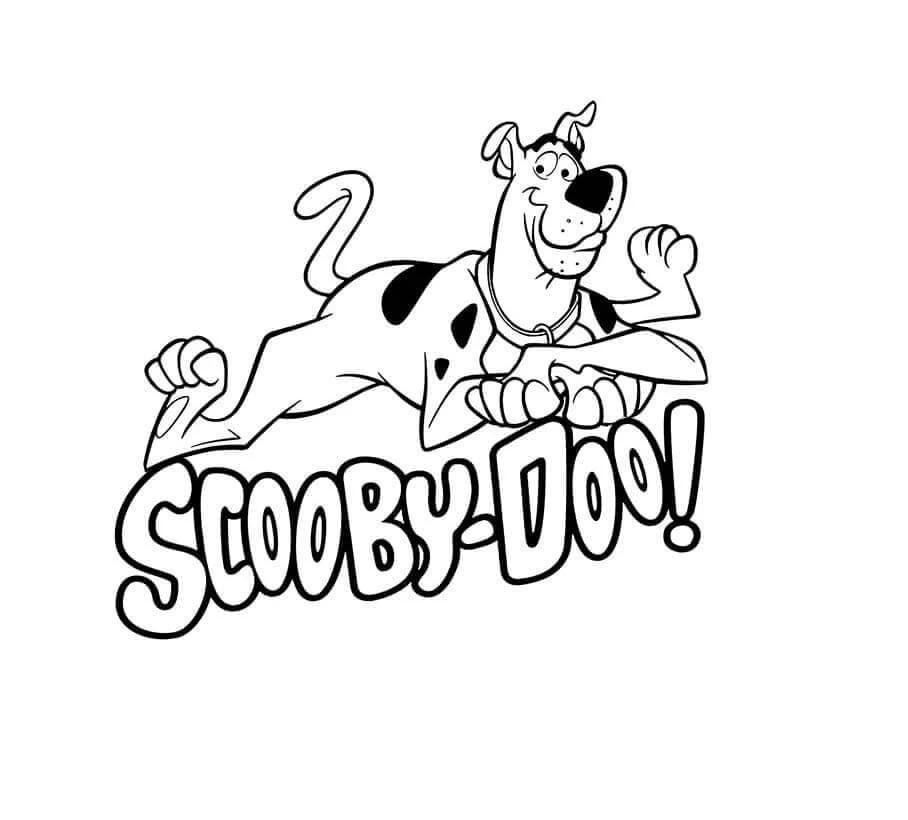 Scooby Doo boyama sayfası – sanatsal çalışma, çocuklar için