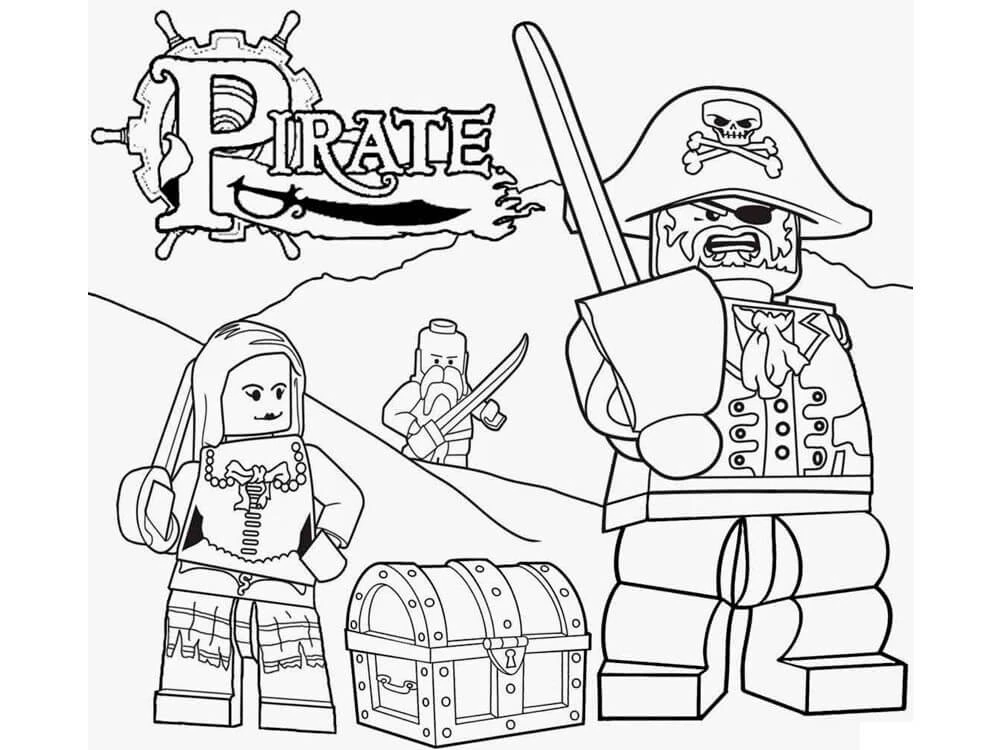 Pirate boyama sayfası – yaratıcılık, eğlenceli etkinlik