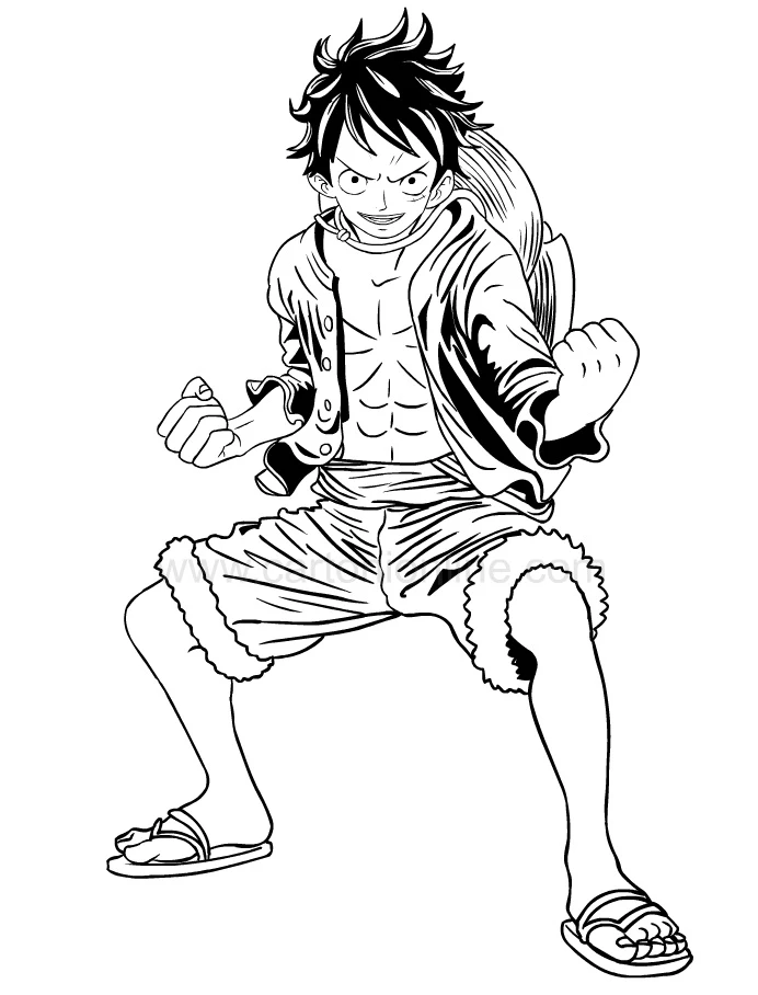 One Piece boyama sayfası #10 – renk bilgisini öğretir, günlük etkinlik önerisi