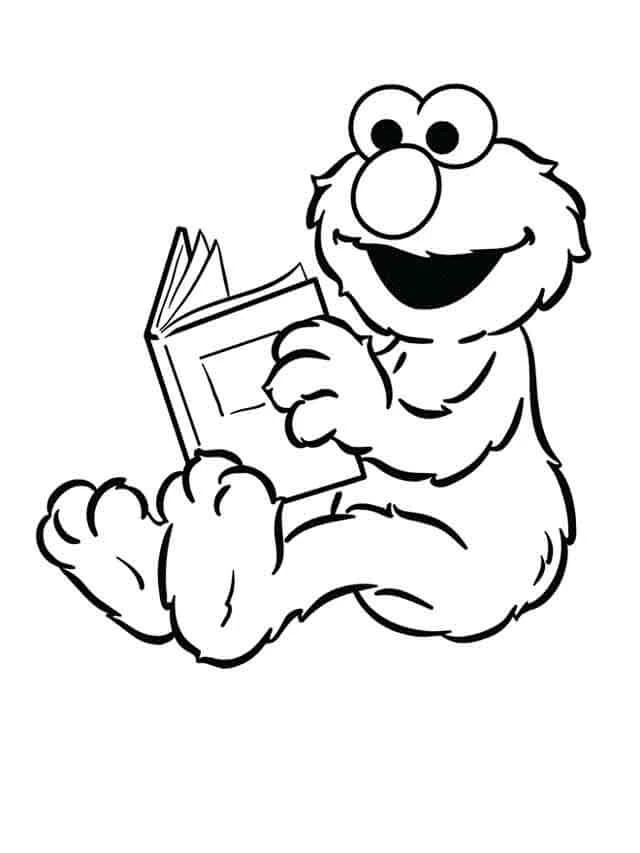 Elmo boyama sayfası #13 – doğum günü partisi aktivitesi, ekran süresine alternatif