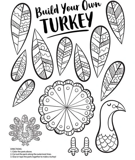 Hindi boyama sayfası – renkli çizimler, okul öncesi