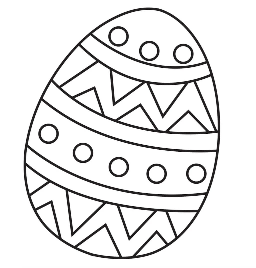 Huevo De Pascua boyama sayfası – boyama çalışması, yaratıcılığı geliştirir